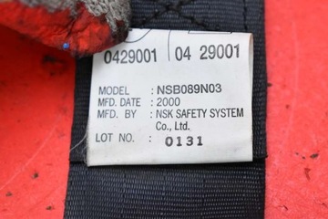 фото thumb №10, Pas безопасности правый зад nsb089n03 nissan maxima a33 00-05