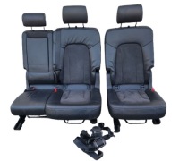 фото thumb №1, Audi q7 4l 05-09 заднее сиденье сиденья drugi ряд полукожа alcantara ремни комплект