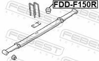 фото thumb №3, Febest rear leaf spring rubber buffer ford f series f150 2004-2014 [can]