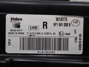 фото thumb №15, Лампа правий перед європа повний led 6f1941008b seat ibiza v 6f 18r