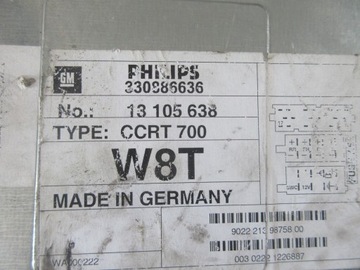 фото thumb №3, Радио заводские кассетный opel zafira a 13105638