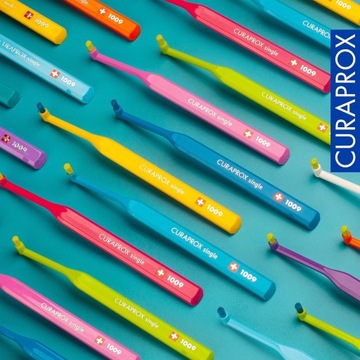 Ортодонтические зубные щетки Curaprox CS 5460 Orto CS 1009 / Crazy Fuchsia