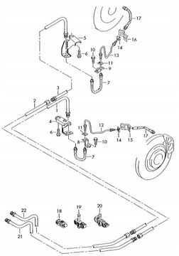 фото thumb №11, Шланг гальмівний кріплення audi a8 d3 4e0611846m