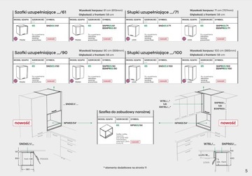 KUCHNIA NOWOCZESNA Z DEKOREM DREWNA - WYSPA - WYBÓR FRONTÓW