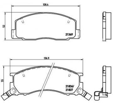 фото thumb №1, Brembo тормозные колодки тормозные toyota estima emina