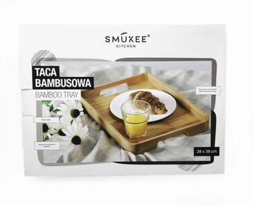 МНОГОФУНКЦИОНАЛЬНЫЙ ПОДДОН ИЗ БАМБУКА SMUKEE 28 x 38 x 3 см