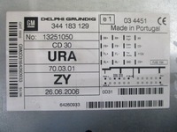 фото thumb №5, Opel astra h радио farbryczne 13251050 grundig