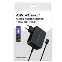 фото thumb №16, Qoltec зарядний пристрій pd 120w turbo | 5-28v | 3-4.5a | usb-c | czarna