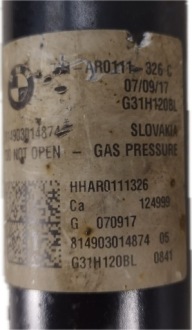 Амортизатор пневматичний задні bmw g31 ліве задні пневмоподушка ha konv r Доставка, фото thumb