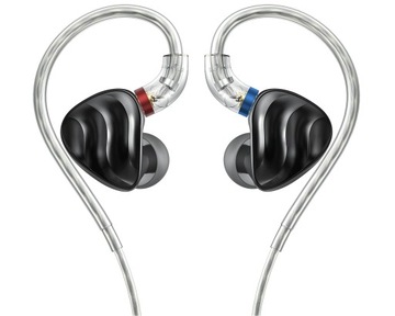 Fiio FH3 (Black / Czarny) - Hybrydowe słuchawki dokanałowe (IEM) MMCX HiRes