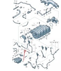 фото thumb №1, Vw touareg 7p mk2 вакуумный труба 079133778b