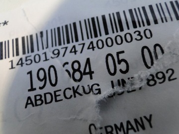 фото thumb №5, Mercedes защита шасси термическая задняя a1906840500 amg gt 190 c190