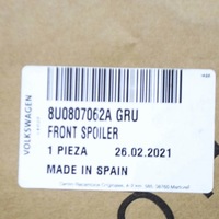 фото thumb №7, Audi q3 8u передня частина бампер правий спойлер one piece design 8u0807062agru