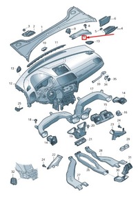 фото thumb №1, Audi q3 8u передняя часть панель передка water дефлектор rhd 8u2819979bsp9 original