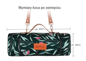 Koc mata piknikowy plażowy na biwak 200x150cm BANZ