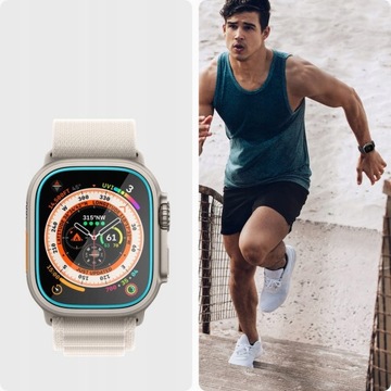 Стекло Spigen для Apple Watch Ultra 49 мм с аппликатором, стеклом, крышкой