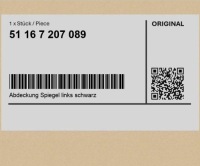 фото thumb №1, Защита зеркало, левая, czarna mini clubman r55 lci r55 countryman r60 r56