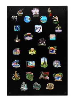 МАГНИТНАЯ МЕТАЛЛИЧЕСКАЯ ДОСКА MAGENSY ЧЕРНАЯ TRAVEL SOUVENIRS HQ