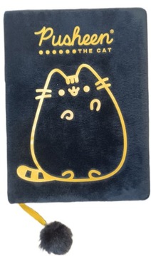 Pamiętnik Pluszowy z Pomponem Pusheen The Cat A5 Mięciutki Notes Czarny