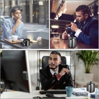 Пепельница металлическая с крышка на taras balkon черная Недорого, фото thumb