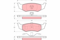 фото thumb №1, Тормозные колодки тормозные dodge chrysler trw