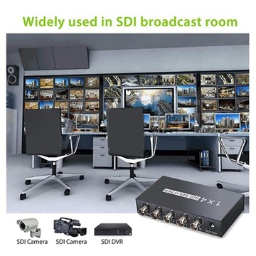 Цифровой разветвитель SDI 1X4 1080P для телевизора и проектора
