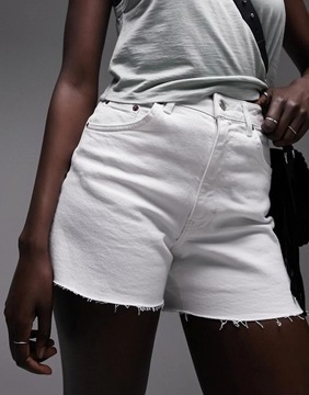 БЕЛЫЕ ДЖИНСОВЫЕ ШОРТЫ TOPSHOP TALL CRP XXJ__46