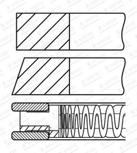 фото thumb №2, Fm 08-426100-00 кільця поршневі ford focus 1,4 98- goetze