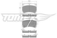 фото thumb №15, Гальмівні колодки гальмівні - tomex brakes - tx 10-91 - oś перед