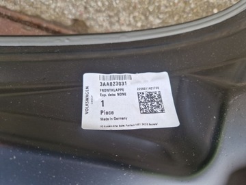 фото thumb №9, Vw passat b7 10- капот 3aa новий оригінал