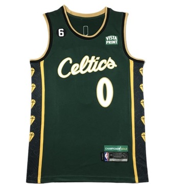 Новая мужская баскетбольная майка Boston Celtics #0 с вышивкой Джейсона Татума