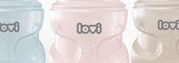 LOVI Butelka Trends 250 ml Beż ze smoczkiem 3m+