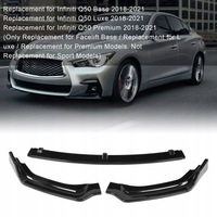 фото thumb №9, 3pcs gloss black передняя часть drumiper сплиттер замена warg dla infiniti zj