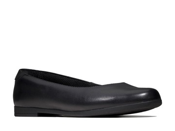 CLARKS Детские балетки Scala Glide черные кожаные 22