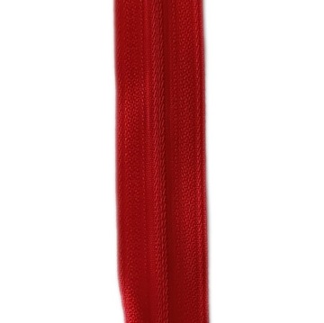 Taśma suwakowa CZERWONA 3mm zamek 10m + 32 suwaki