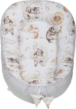 НАБОР ДЕТСКОГО КОКОНА NEST MINKY PIECE XXL BABYMAM, 7 ЭЛЕМЕНТОВ.