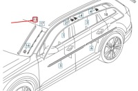 фото thumb №7, Audi q7 4m передня права захист дефлектор води скло передньої nowa oryg