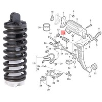 фото thumb №12, Пружина педалі зчеплення vw golf 90- . scirocco 09-