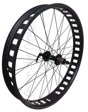 легкое заднее колесо FATBIKE OOZEE — обод 26 дюймов, отверстия 80 мм — ступица OLD190 мм QR