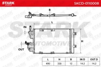 фото thumb №8, Stark skcd-0110008 радиатор кондиционера do opel zafira b a05