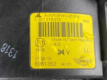 фото thumb №11, Mini cooper r50 лампа bixenon правая левая перед