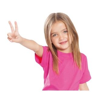 T-SHIRT DZIECIĘCY koszulka JHK TSRK-150 czarna 5-6 BK 122