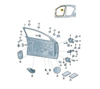 фото thumb №1, Прокладка дверь внутренняя левый-передний чёрная skoda fabia oe: 6v0867365j5ap