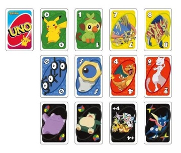 UNO Pokemon Game Семейные карточные игры 112 шт.