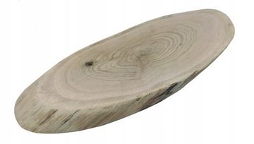 PLASTER DREWNA DĘBOWY ELIPTYCZNY SKOŚNY DĄB DŁ 35-40 CM TACA OZDOBNA DREWNO