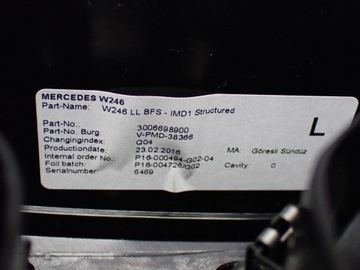 фото thumb №8, Планка декоративна dekor панелі консолі решітка європа рестайлінг mercedes b w246 16r