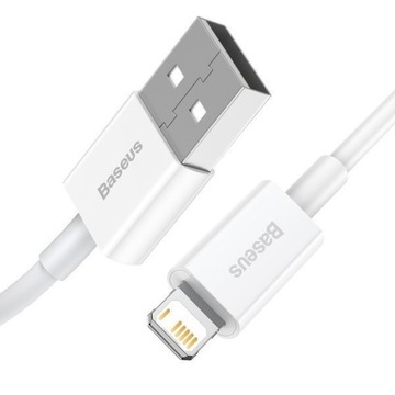 КАБЕЛЬ BASEUS STRONG USB - LIGHTNING ДЛЯ IPHONE IPAD 2.4A, КОРОТКИЙ, 25 СМ