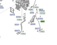 Купить Шланг масляный турбонагнетателя kia proceed 20-25, фото thumb
