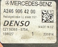 фото thumb №7, Mercedes a w176 b w246 12-18r вентилятор воздуходувка воздуховод a2469064100