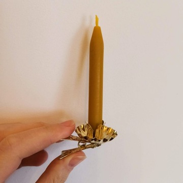 Золотые зажимы для елочных свечей, 8 шт.